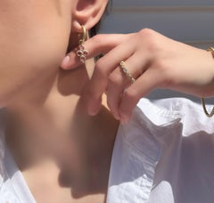 Faye Kim – Ohrringe aus 18-Karat-Gold mit rosa Saphiren