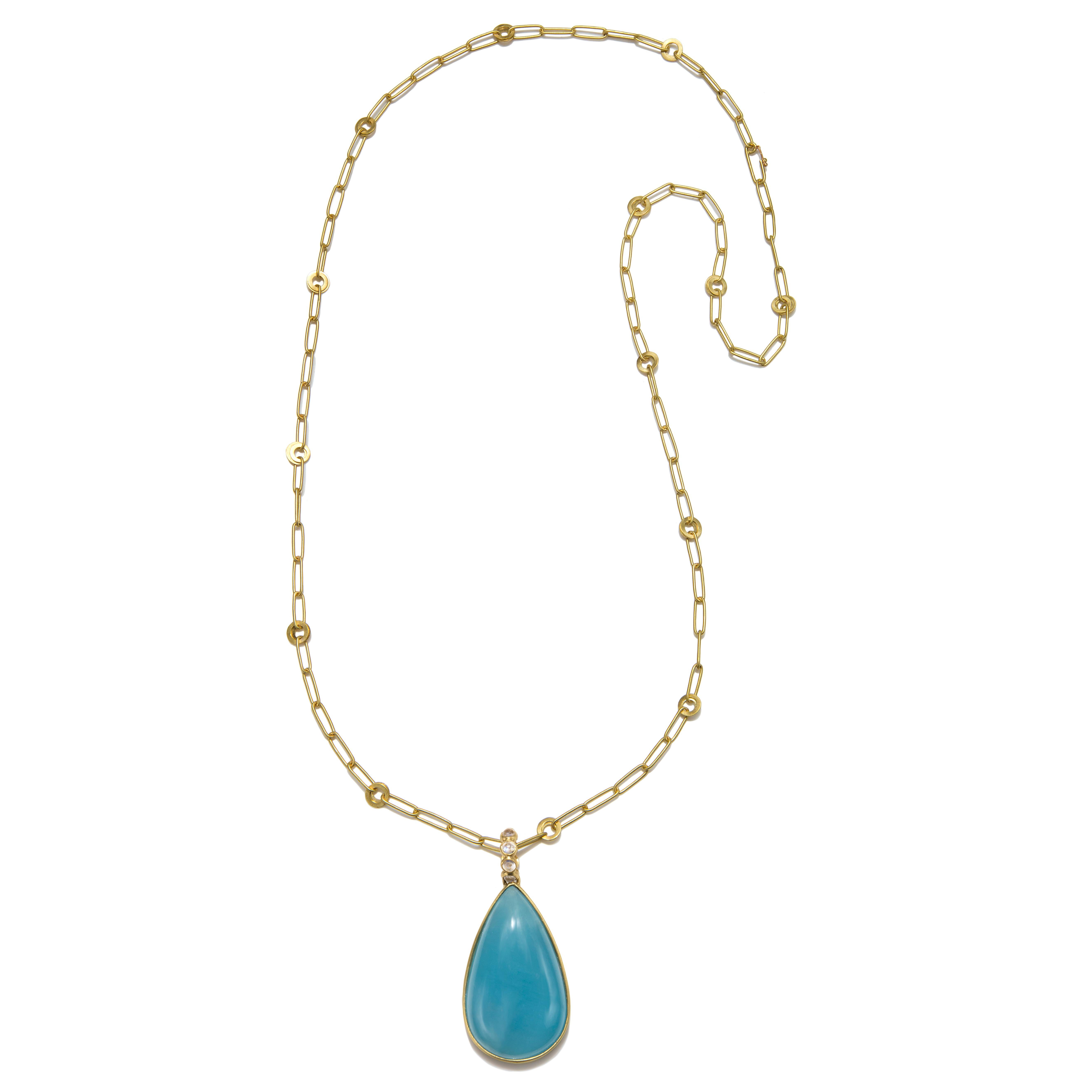Contemporain A Kim Do Collier en chaîne avec trombones en or 18 carats - 34