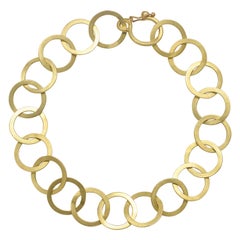 Faye Kim 18 Karat Gold Round Chain Link Bracelet