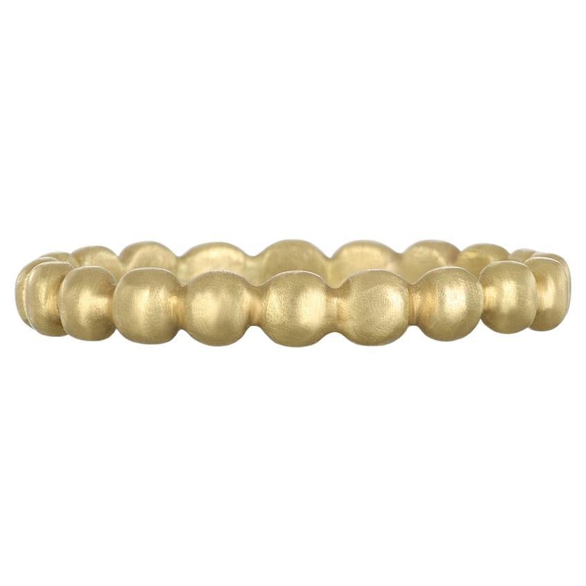 Faye Kim 18 Karat Gold Small Granulation Bead Ring For Sale