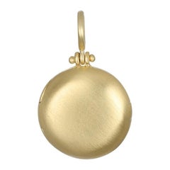 Faye Kim, medaglione rotondo piccolo in oro 18 kt.
