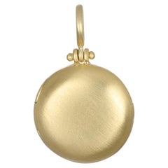 Faye Kim 18 Karat Gold Small Round Locket