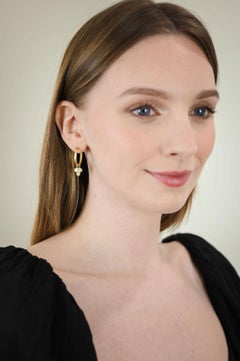 Faye Kim 18 Karat Gold Triple Diamond Drops