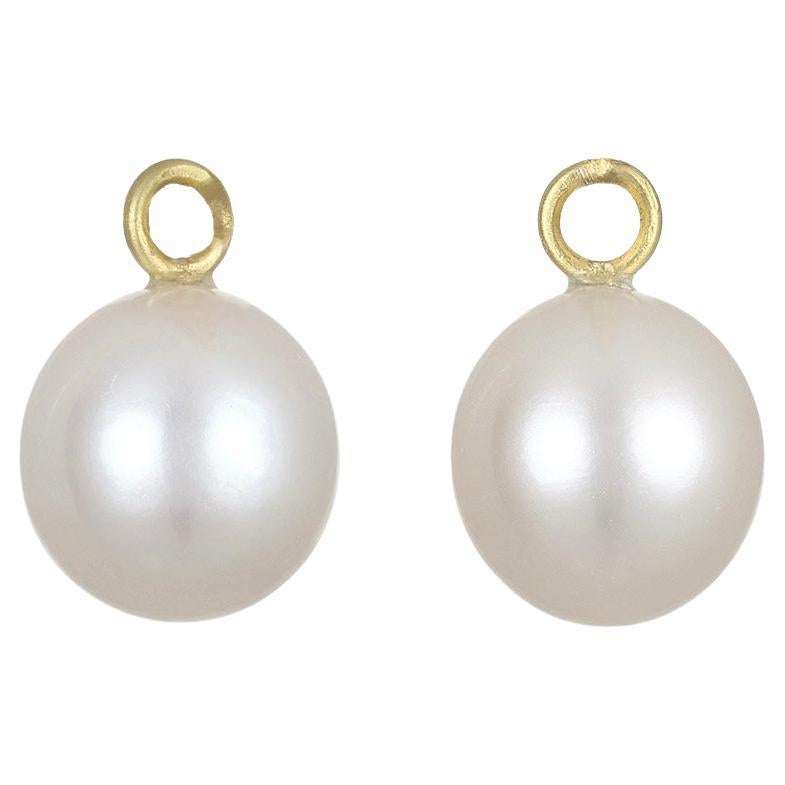 Faye Kim 18 Karat Gold White Freshwater Pearl Drops