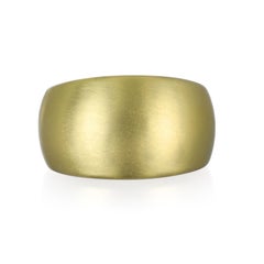 Faye Kim 18 Karat Gold Wide Barrel Ring