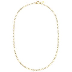 Faye Kim 18 Karat Gold Handmade Medium Oval Link Chain