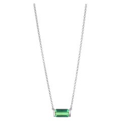 Faye Kim, collana con tormalina verde incastonata in oro bianco da 18 carati