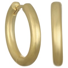 Faye Kim 18 Karat Gold Chunky Huggy Hoops