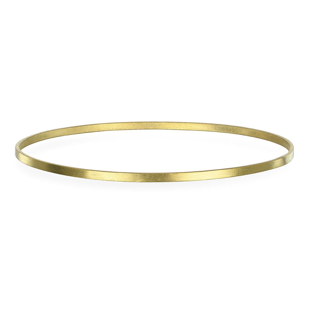 gold flat bangle bracelet