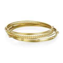 Faye Kim, braccialetto con perline in granulazione d'oro 18k