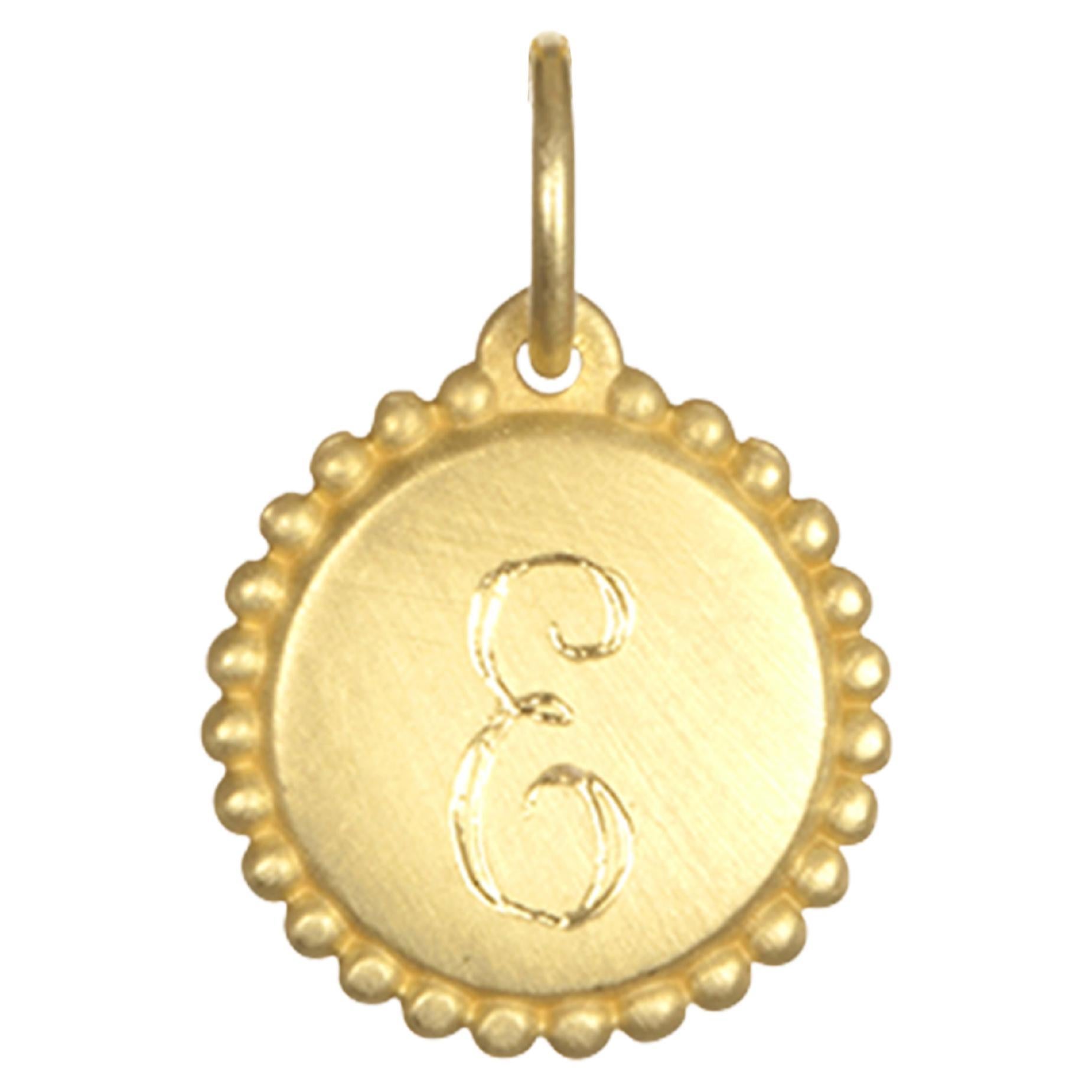 Faye Kim Charme Alphabet moyen en or 18k