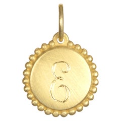 18 Karat Gold Medium Alphabet-Anhänger von Faye Kim