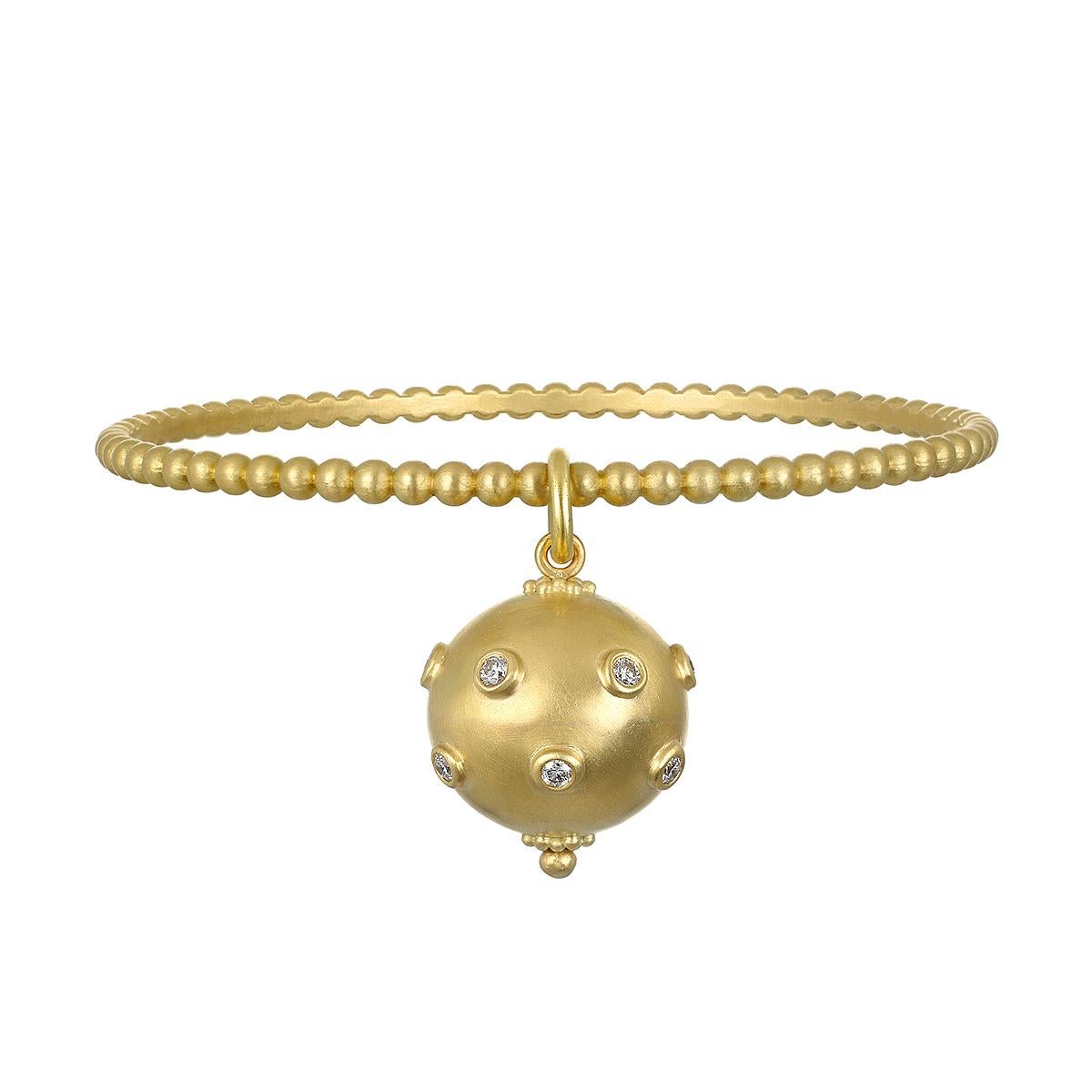 Armreif aus 18 Karat Granulation-Perlen von Faye Kim für Damen oder Herren im Angebot