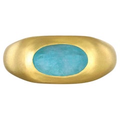 Faye Kim 22 Karat Gold Paraiba Tourmaline Ring - 1.80 carats