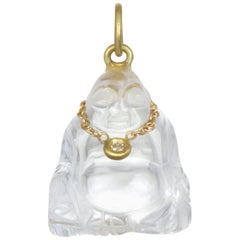 Faye Kim Crystal Diamond Buddha Pendant