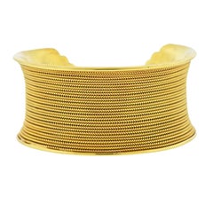 Faye Kim Diamant-Goldmanschetten-Armband