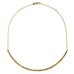 Faye Kim 18K Gold and Raw Diamond Collar Necklace