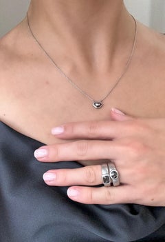 Faye Kim Platinum Black Diamond Necklace