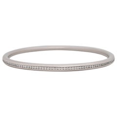 Faye Kim Bracelet jonc en platine et diamants