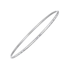 Faye Kim Platinum Diamond Gypsy Bangle