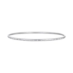 Faye Kim Platinum Diamond Gypsy Bangle