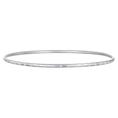 Faye Kim Platinum Diamond Burnished Bangle