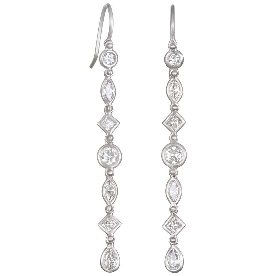 Diamond, Pearl and Antique Dangle Earrings - 10,128 For Sale at 1stDibs ...