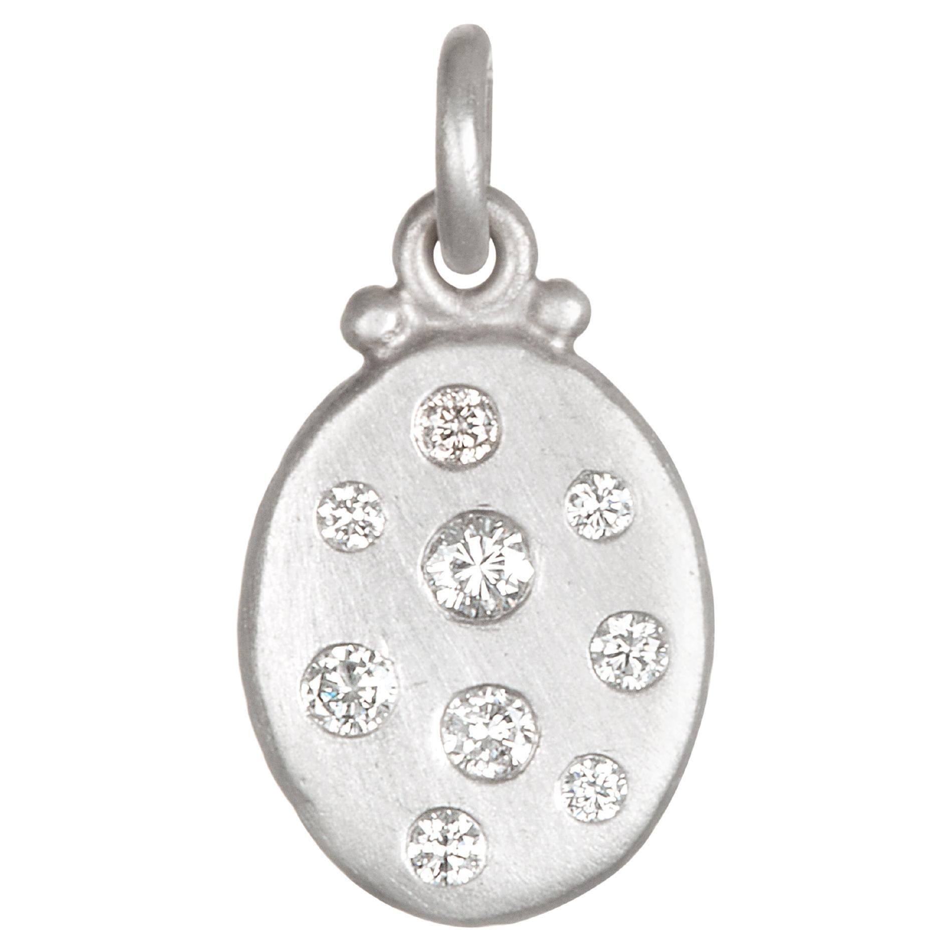Platin-Diamant-Mini-Hunde-Tag von Faye Kim