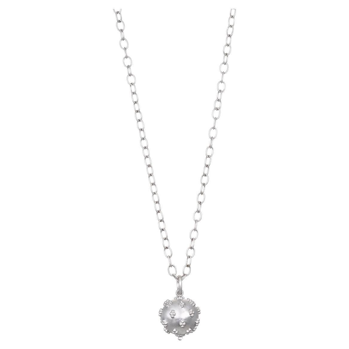 Faye Kim Platinum Granulation Ball Charm