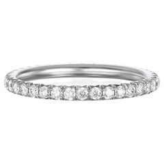 Eternity-Ring aus Platin mit Mikropave von Kim, Micropave