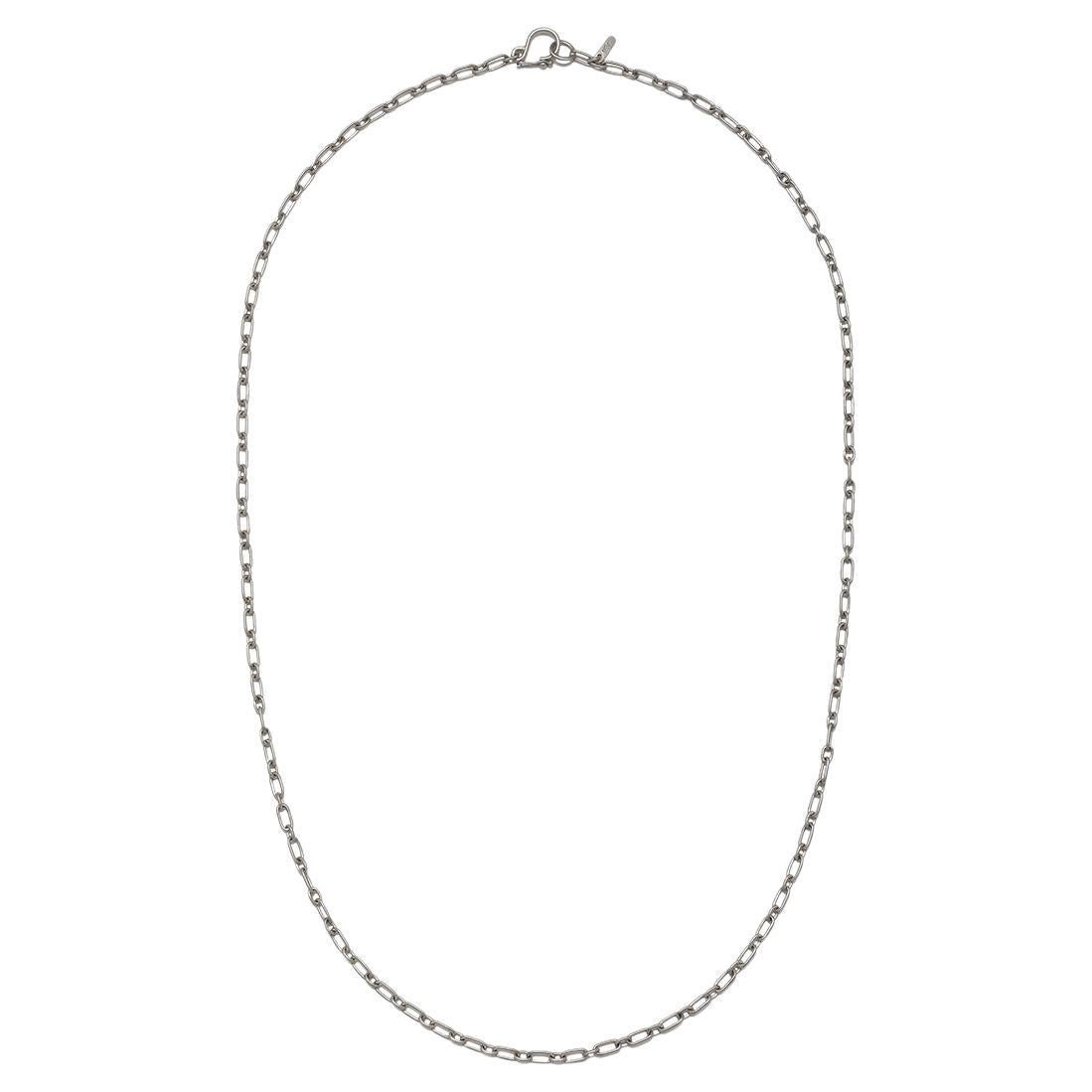 Faye Kim Platinum Oval Link Chain For Sale