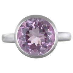 Faye Kim Platinum Purple Scapolite Ring