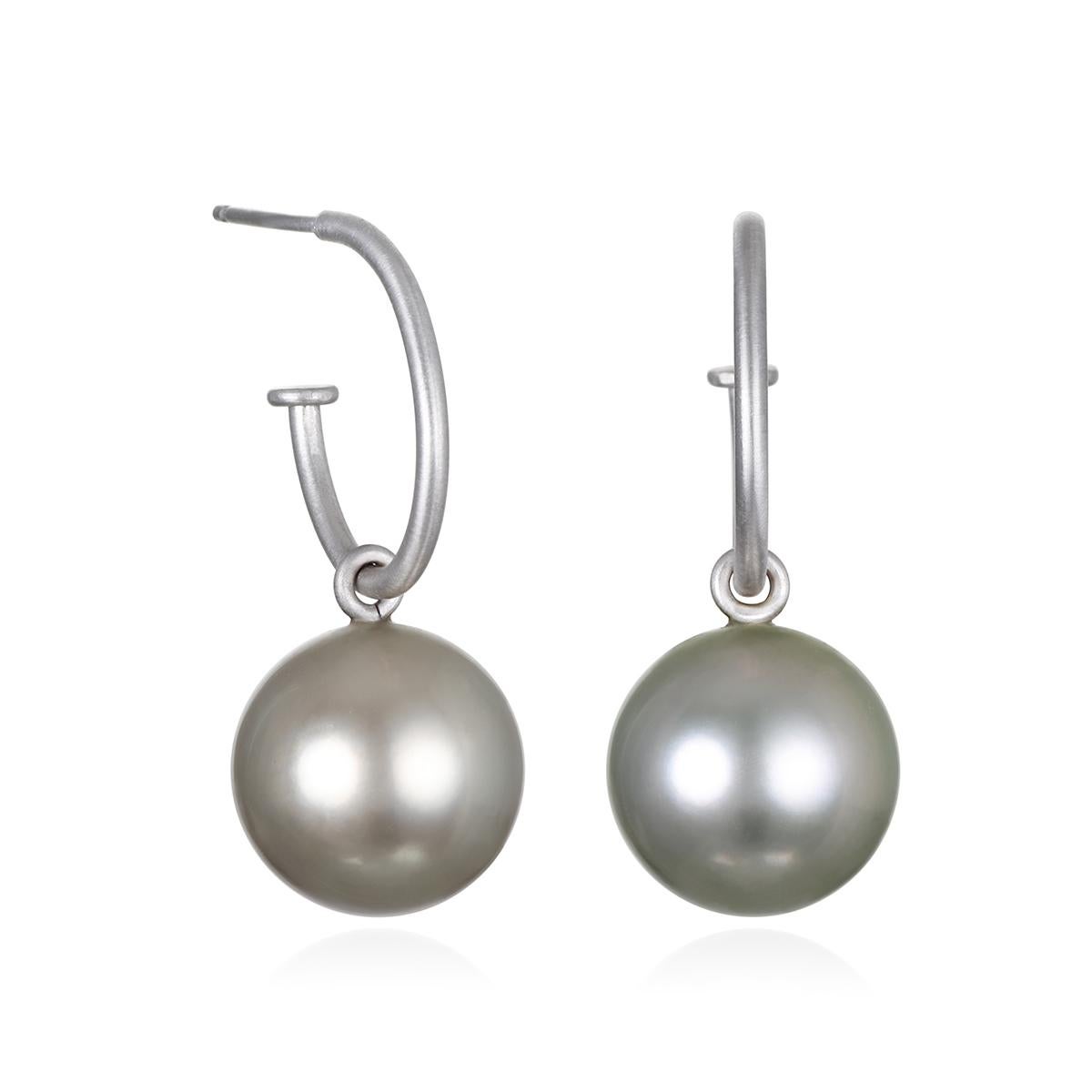 Faye Kim Gocce di perle di Tahiti in platino

11mm