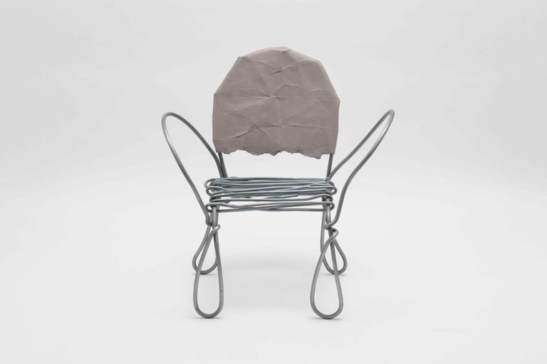 Faye Toogood [British, b. 1977]
Maquette 270 / wire and card chair, 2020
Zinc-coated steel, cast aluminum, acrylic paint
Measures: 39.75 x 36.75 x 26.25 inches
101 x 93 x 67 cm

Faye Toogood was born in the UK in 1977 and graduated with a BA in the