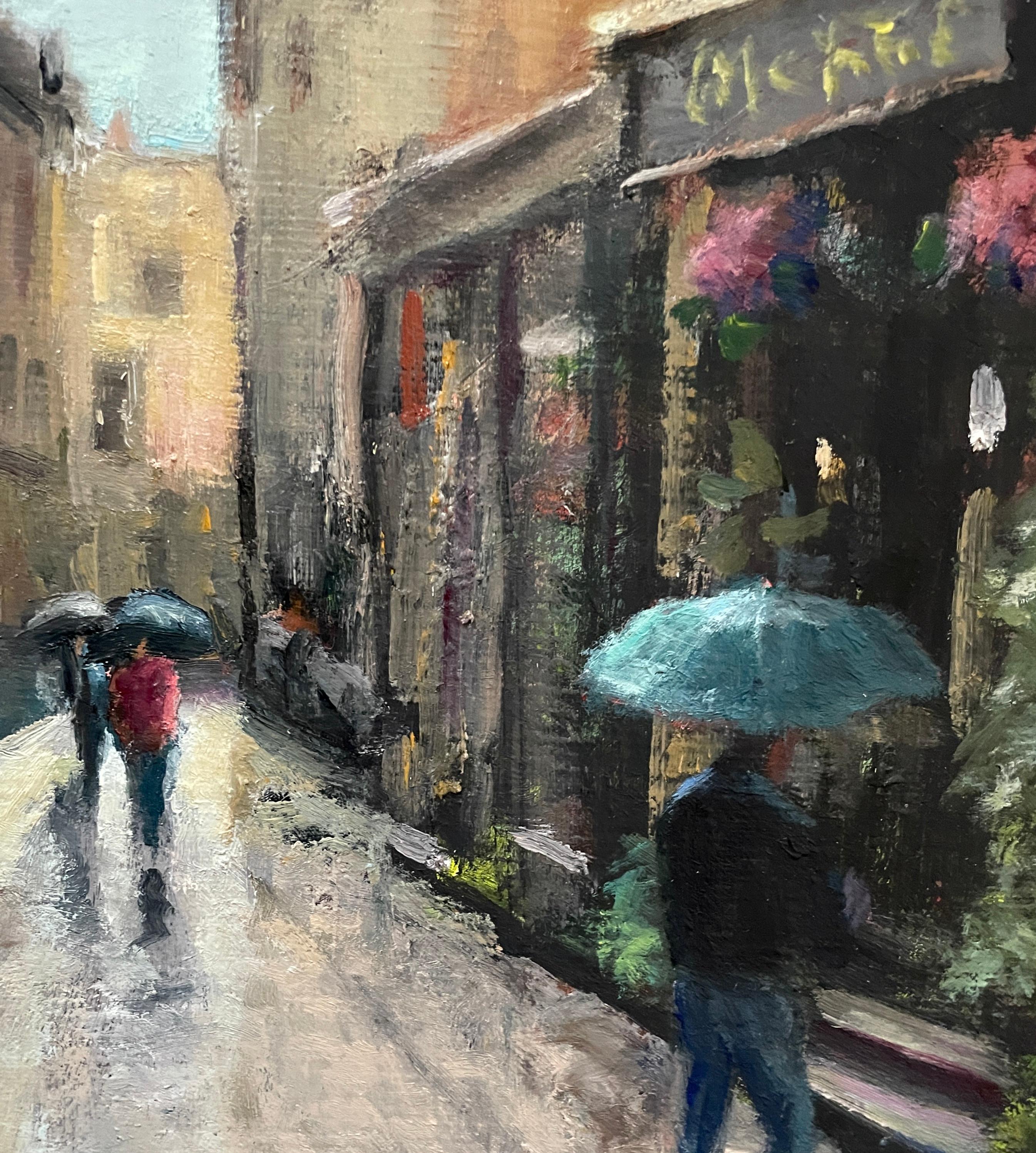 A Gentle Rain (Rovinj, Croatia), Oil Painting For Sale 1