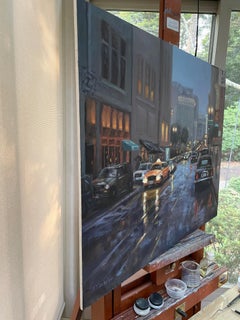 Evening Rain, Oil Painting