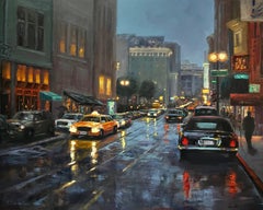 Evening Rain, Oil Painting