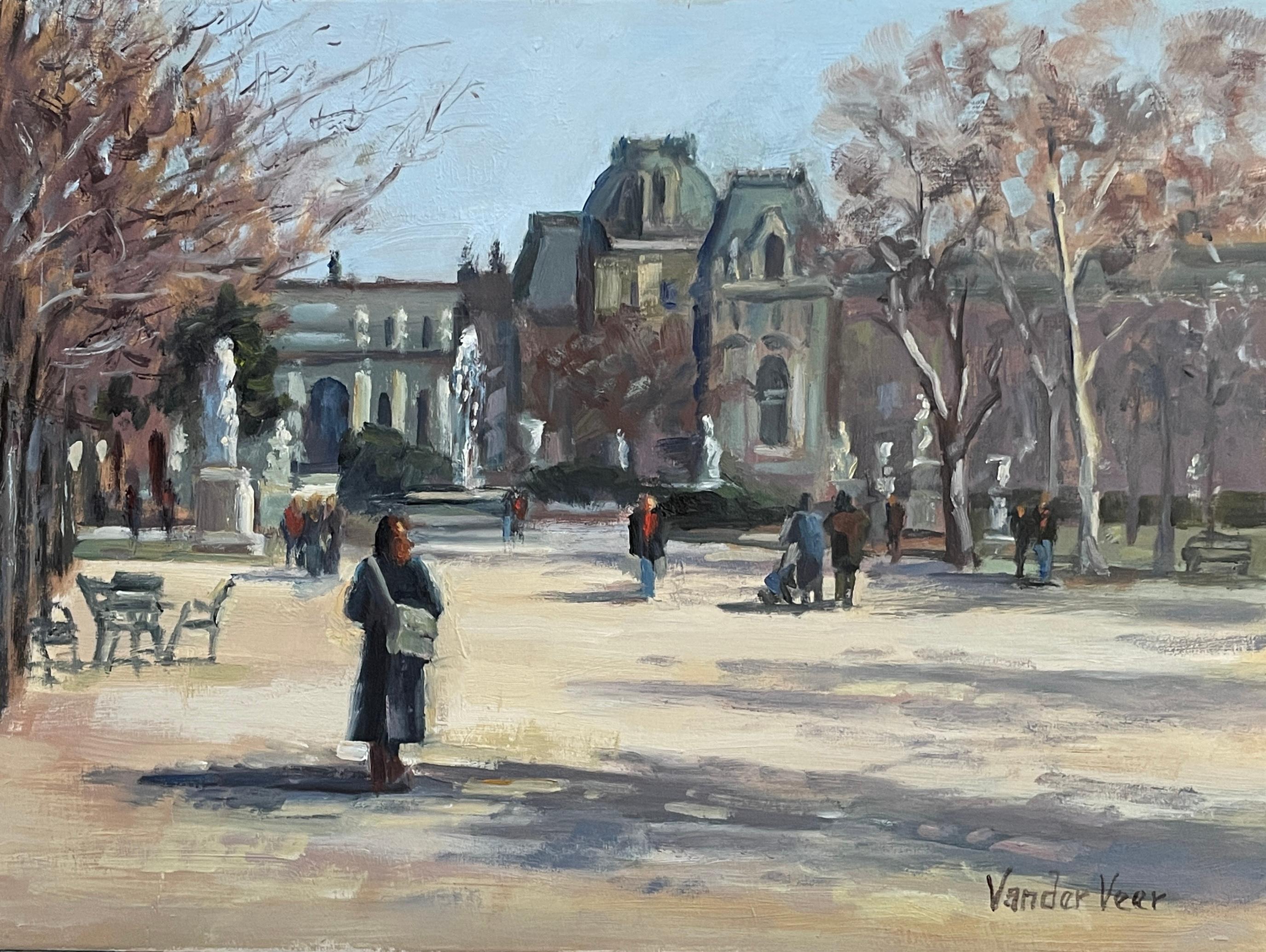February in Paris, Oil Painting