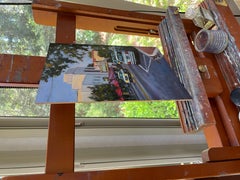 Movie Night, Oil Painting