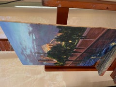 Reflejos de Notre-Dame, Pintura al óleo