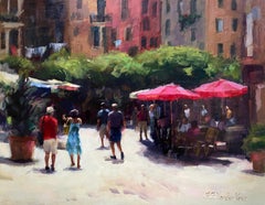 Sommer in Vernazza, Ölgemälde