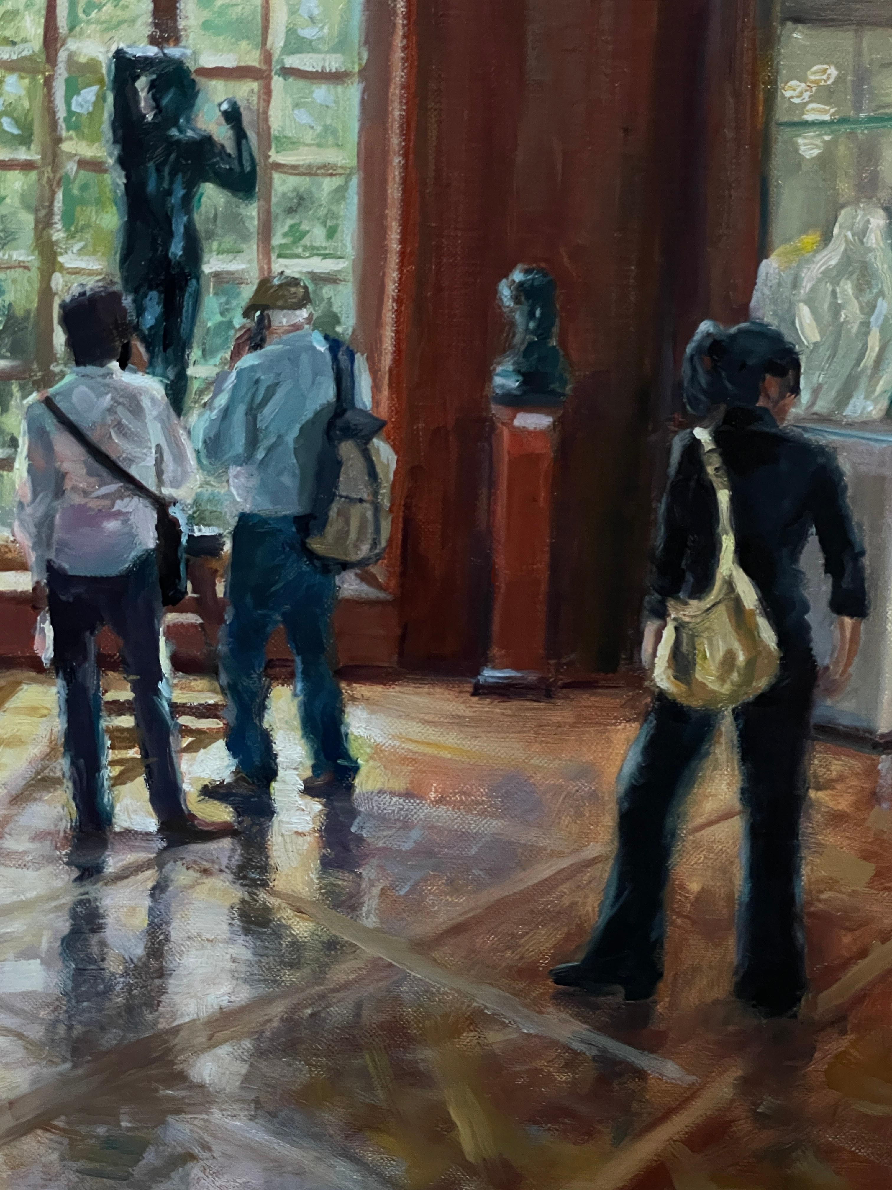 Sunday with Rodin, Oil Painting For Sale 1