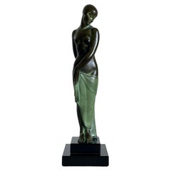 Fayral Art Deco Dancer Sculpture Ondine by Pierre Le Faguays and Max Le Verrier