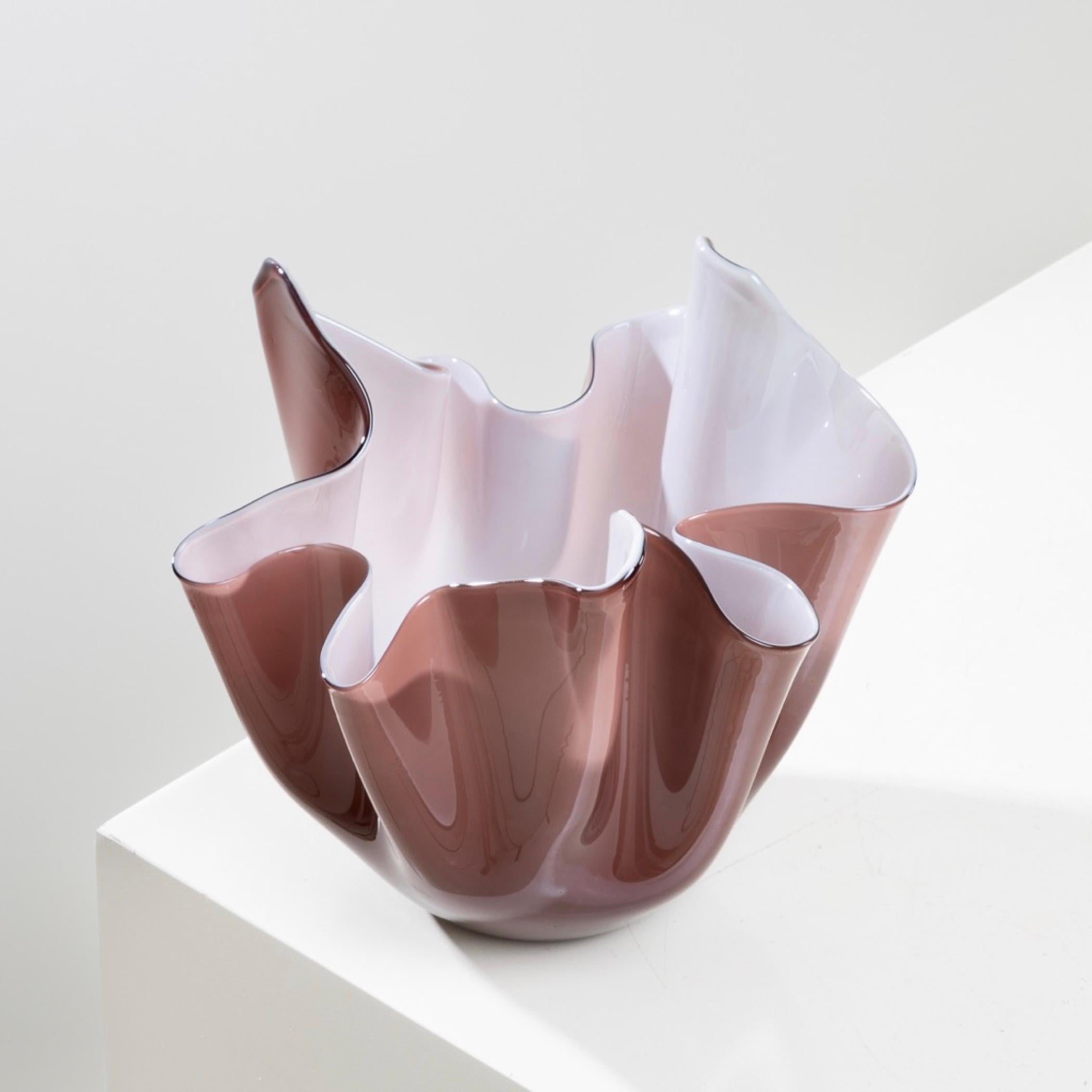 Mid-Century Modern Fazzoletto by Fulvio Bianconi – Handkerchief vase – Venini Murano For Sale