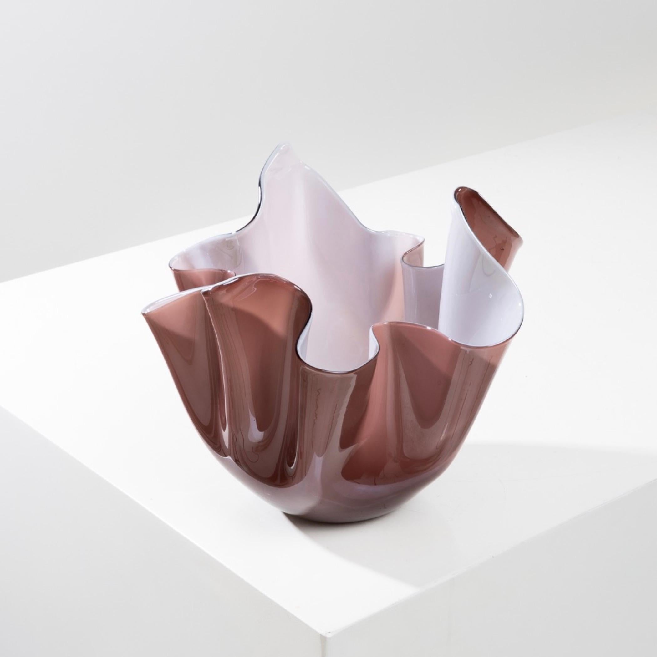 20th Century Fazzoletto by Fulvio Bianconi – Handkerchief vase – Venini Murano For Sale