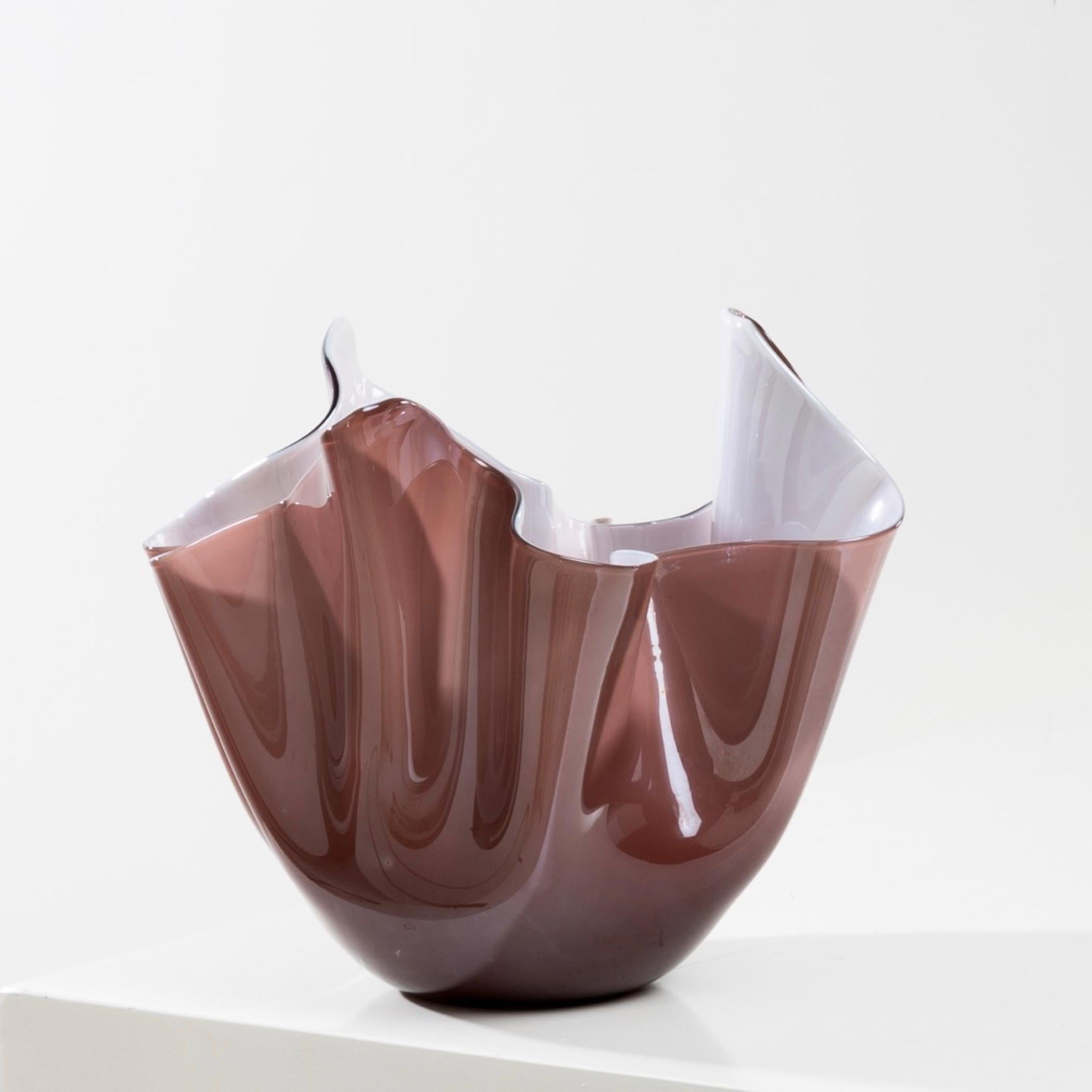 Art Glass Fazzoletto by Fulvio Bianconi – Handkerchief vase – Venini Murano For Sale