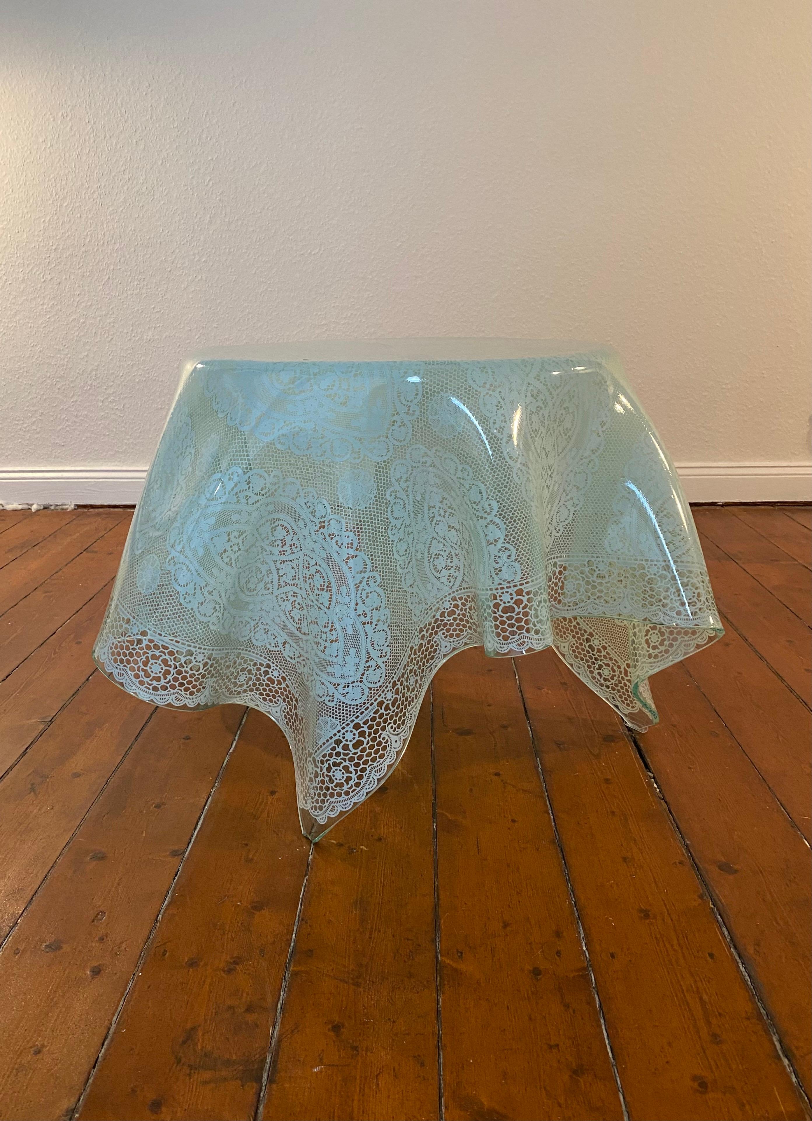 Table lumineuse FIAM OP-Art de Murano mi-siècle, Italie, années 70 en vente 3