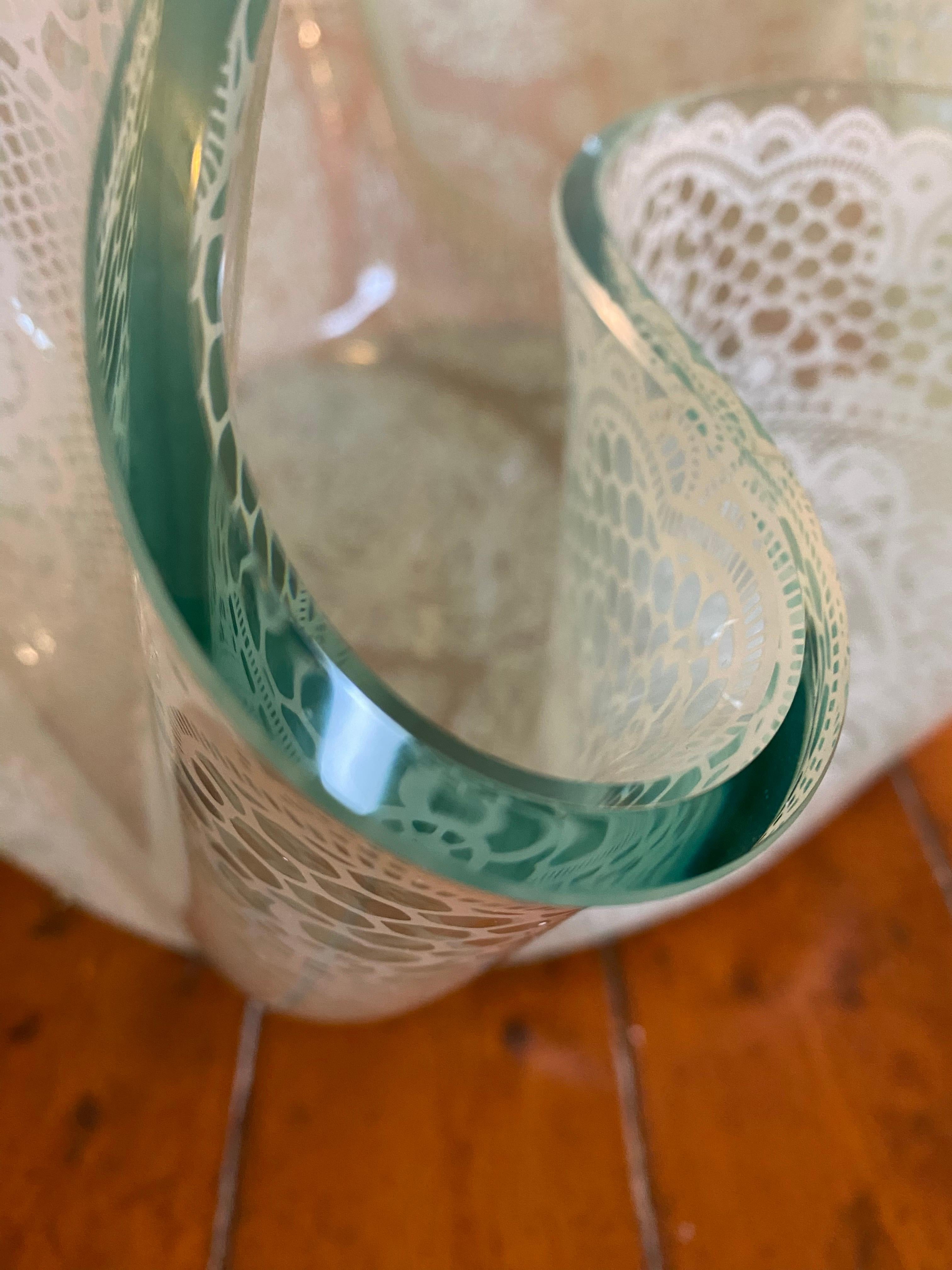 Table lumineuse FIAM OP-Art de Murano mi-siècle, Italie, années 70 en vente 7