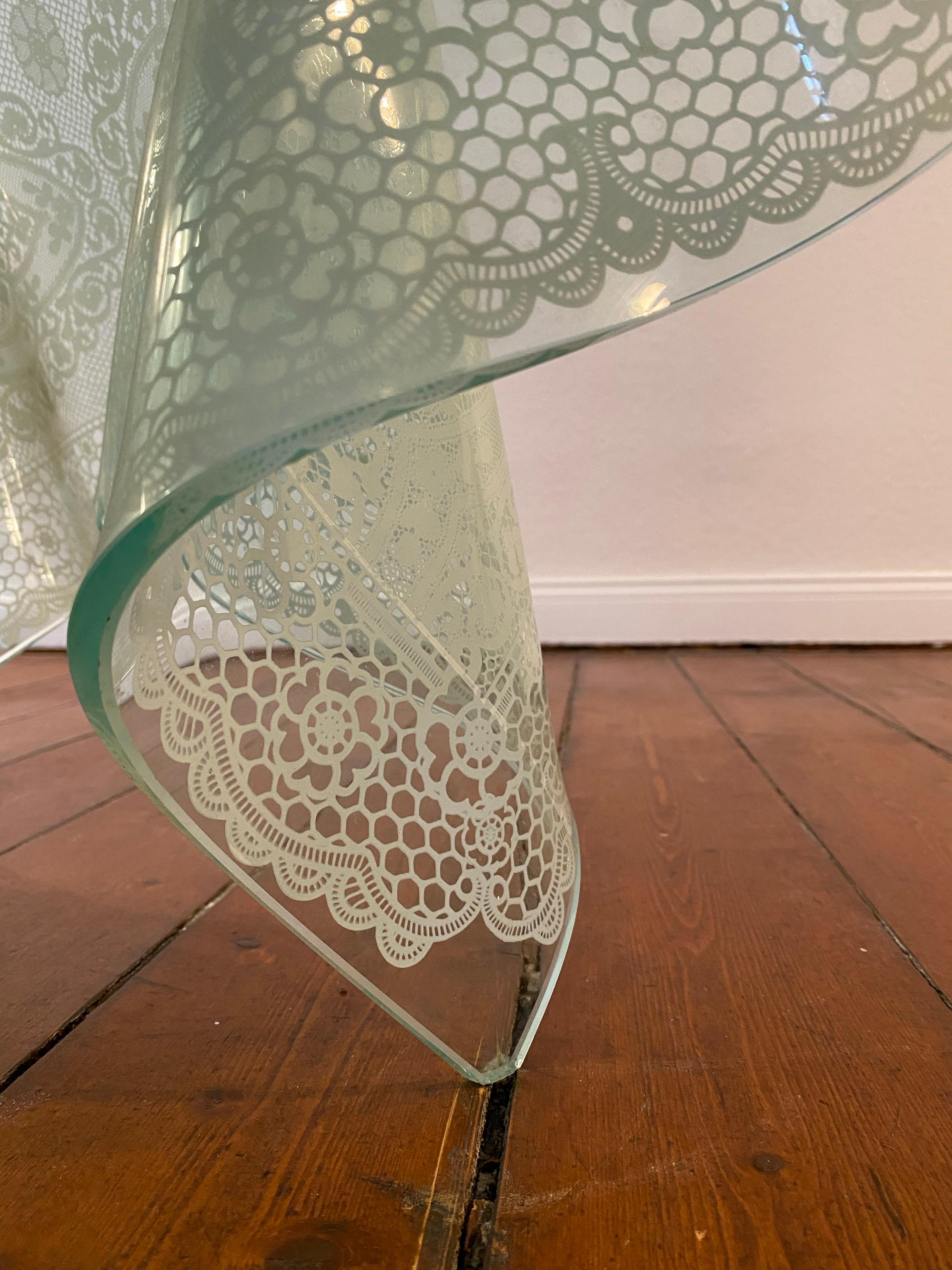 Table lumineuse FIAM OP-Art de Murano mi-siècle, Italie, années 70 en vente 9