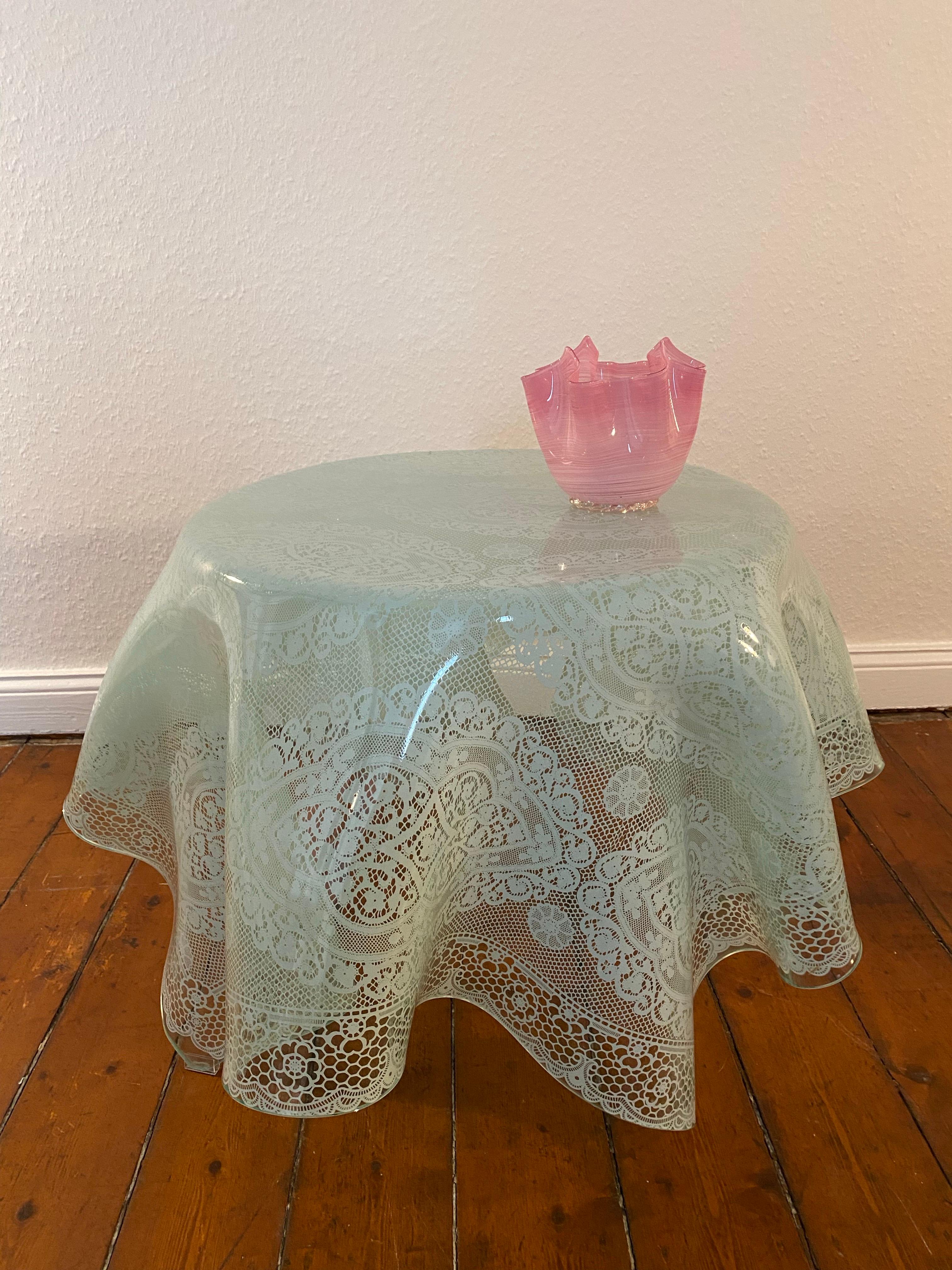 italien Table lumineuse FIAM OP-Art de Murano mi-siècle, Italie, années 70 en vente